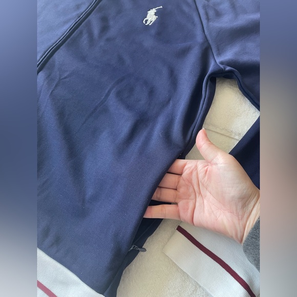 NWOT Mens Polo Ralph Lauren Full Zip Jacket, Navy Blue Medium size Pony, Sz XL - Picture 5 of 6